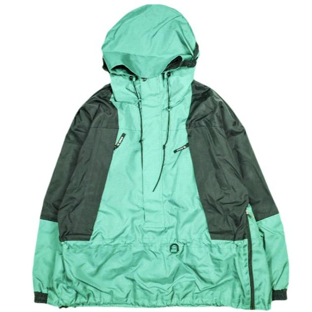 BOWWOW バウワウ 日本製 BIGGY MOUNTAIN PARKA ビッグ マウンテンパーカー BW1902-BMP L Green シェル アノラック アウター g25432 | 
