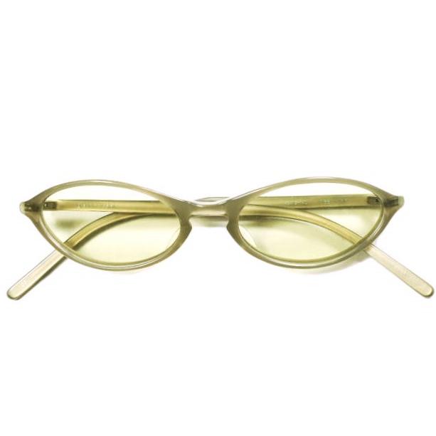 EYEVAN アイヴァン 日本製 KISS MM OVAL SUNGLASS オーバルサングラス OLIVE/YELLOW 48□18-140 眼鏡 メガネ g25443 | 
