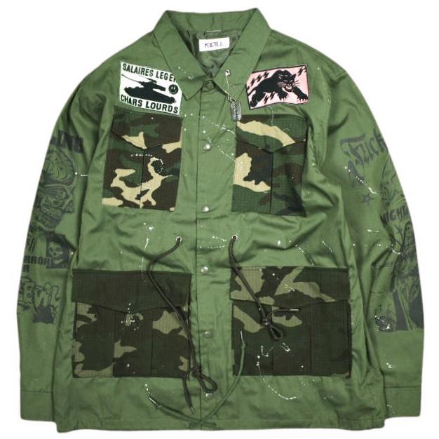 KIDILL キディル 24AW 日本製 10周年記念 ONE-OFF CUSTOM COACH JACKET カスタムコーチジャケット 1点物 KLONEOFF002 Free 定価132,000円 | 