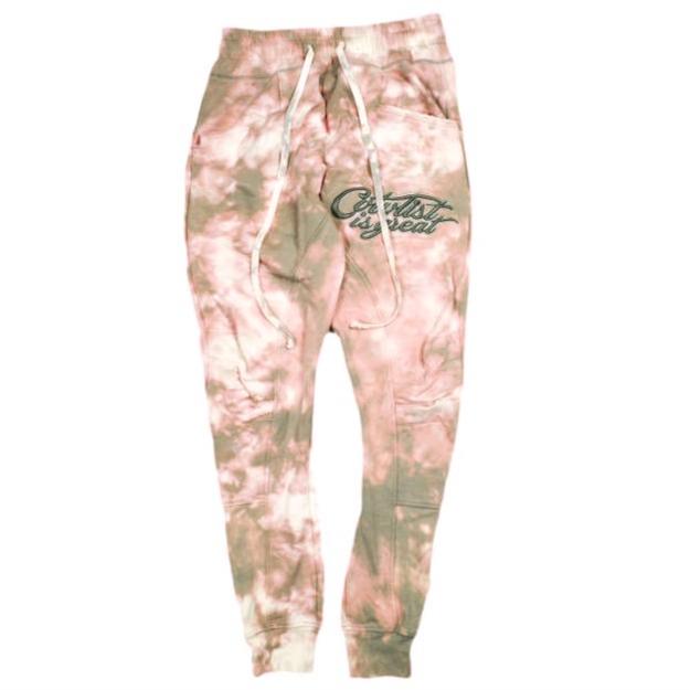 cvtvlist カタリスト 25SS OSK EXCLUSIVE Usual Pants '25 ブリーチ加工 ユージュアルスウェットパンツ 250103OS02 1 Pink CTLS サルエル | 