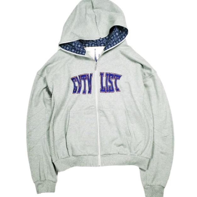 cvtvlist カタリスト 25SS 日本製 OSK EXCLUSIVE USUAL ZIP HOODIE '25 オーバーサイズ ジップアップパーカー 2501010301 2 Gray CTLS | 