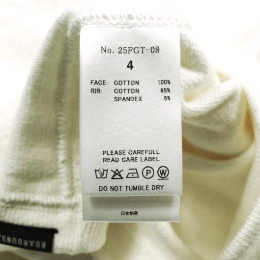 roarguns ロアーガンズ 25AW 日本製 BARBARIAN JERSEY T クロスガン刺繍 バーバリアンジャージーTシャツ 25FGT-08 4 WHITE 長袖 roar |  | 06