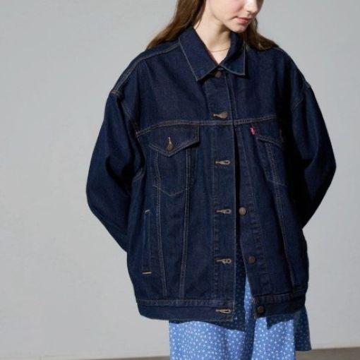 Levi's リーバイス 25SS XL WOMENS TRUCKER JACKET VERY CLEAN 3rd型 オーバーサイズ デニムジャケット A3472-0001 S Dark Indigo Gジャン |  | 02