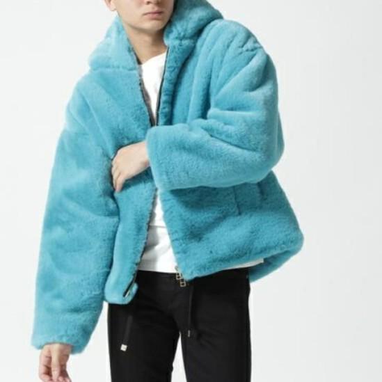 新品 FR(13)NDS フレンズ 25AW FAKE FUR HOOD BZ フェイクファーフードブルゾン UNS24041 L ブルー ROYAL FLASH オーバーサイズ ジャケット |  | 02