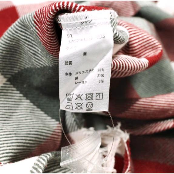 新品 Danke Schon ダンケシェーン 25AW FLANNEL DAMAGE SHIRTS BLOCK ダメージ加工 フランネルチェックシャツ UNS24033B-0DS M レッド 長袖 |  | 07
