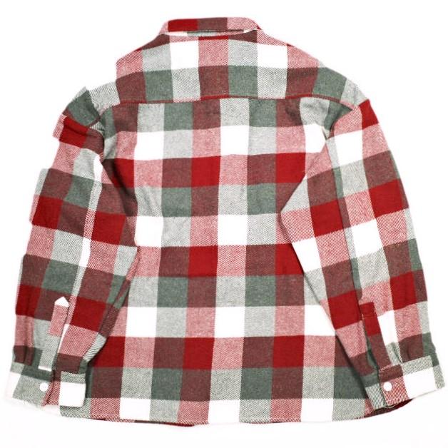新品 B omnivore ビーオムニボー 25AW BLOCK CHECK SHIRTS ブロックチェックシャツ UNS24033B-B0 L レッド 長袖 フランネル BEAVER g25467 |  | 01