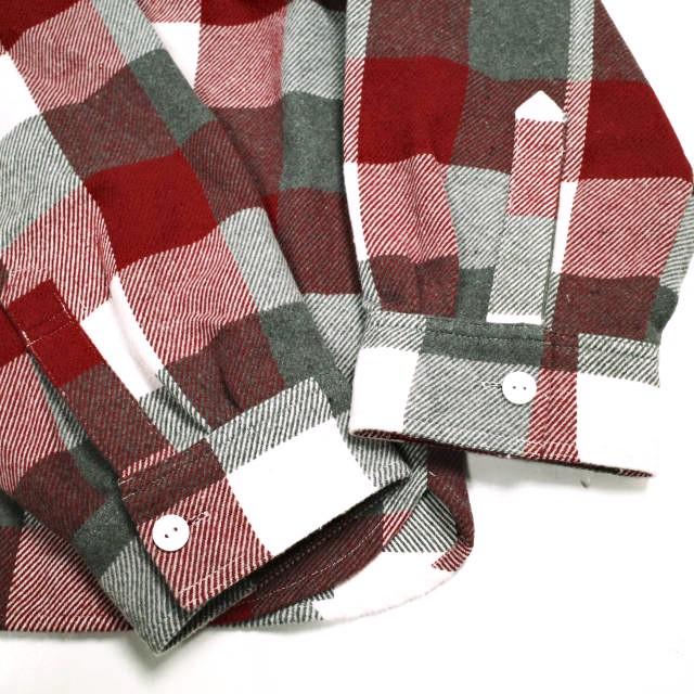 新品 B omnivore ビーオムニボー 25AW BLOCK CHECK SHIRTS ブロックチェックシャツ UNS24033B-B0 L レッド 長袖 フランネル BEAVER g25467 |  | 04