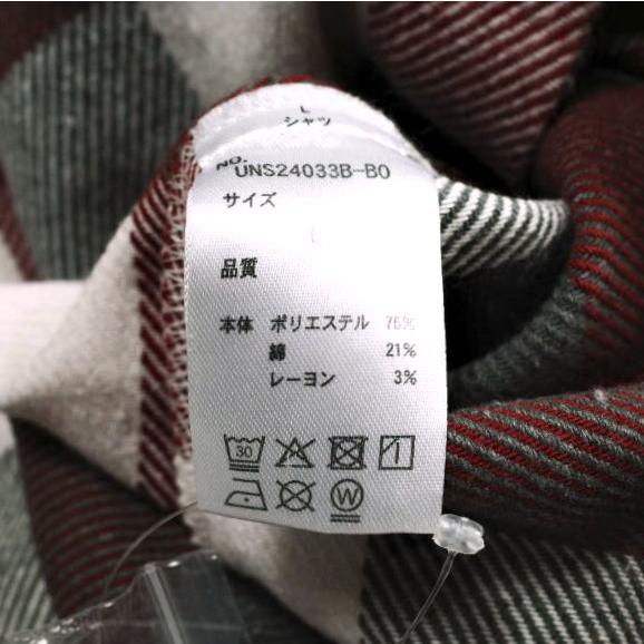新品 B omnivore ビーオムニボー 25AW BLOCK CHECK SHIRTS ブロックチェックシャツ UNS24033B-B0 L レッド 長袖 フランネル BEAVER g25467 |  | 07
