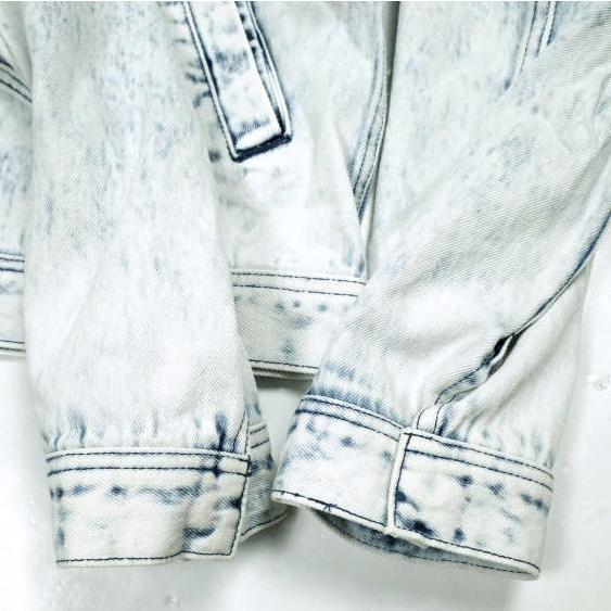 Danke Schon ダンケシェーン 24SS CHEMICAL BLEACH DENIM JACKET ケミカルブリーチ デニムジャケット Indigo Gジャン サンプル品 |  | 04