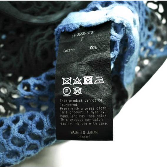 Lamrof x BEAMS ラムロフ ビームス 25SS 別注 日本製 Ami Art Cardigan アミアートカーディガン LM-25SS-CT01  Free Black/Blue メッシュ |  | 07