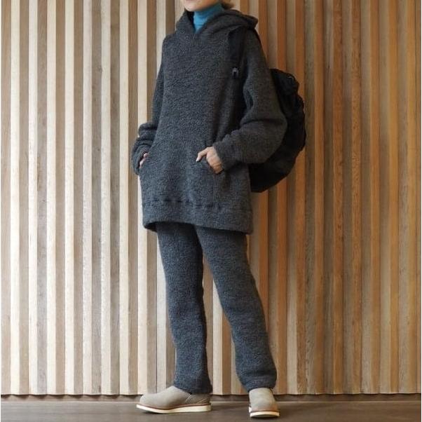 Pilgrim Surf+Supply ピルグリム サーフ+サプライ Boa Pullover Hoodie ウールボアフリース プルオーバーパーカー 37-13-0063-375 GRAY |  | 02