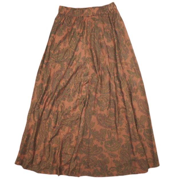 Pilgrim Surf+Supply ピルグリム サーフ+サプライ 20AW ペイズリーフレアロングスカート 37-27-0069-879 0 Brown BEAMS イージー マキシー |  | 01