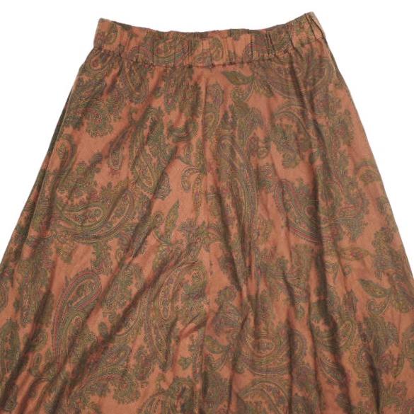 Pilgrim Surf+Supply ピルグリム サーフ+サプライ 20AW ペイズリーフレアロングスカート 37-27-0069-879 0 Brown BEAMS イージー マキシー |  | 03