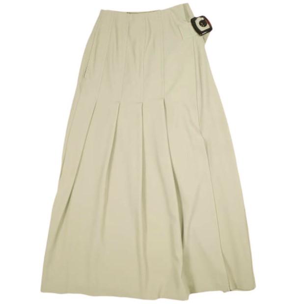 maturely マチュアリー Super Kilt Maxi Skirt スーパーキルトマキシスカート 13-27-0413-391 ベージュ BEAMS ロング プリーツ 巻き g25488 | 