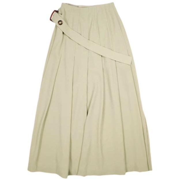 maturely マチュアリー Super Kilt Maxi Skirt スーパーキルトマキシスカート 13-27-0413-391 ベージュ BEAMS ロング プリーツ 巻き g25488 |  | 01