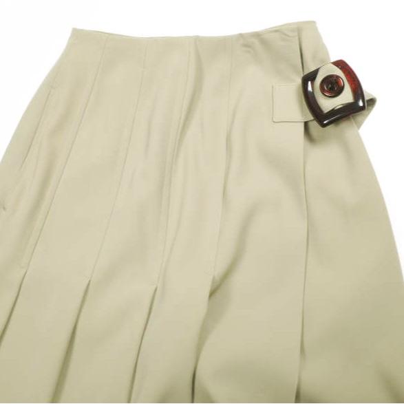 maturely マチュアリー Super Kilt Maxi Skirt スーパーキルトマキシスカート 13-27-0413-391 ベージュ BEAMS ロング プリーツ 巻き g25488 |  | 04