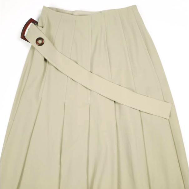 maturely マチュアリー Super Kilt Maxi Skirt スーパーキルトマキシスカート 13-27-0413-391 ベージュ BEAMS ロング プリーツ 巻き g25488 |  | 05