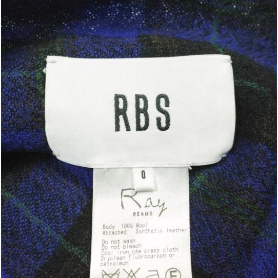 RBS Ray BEAMS アールビーエス レイビームス ウールラップスカート 63-27-0176-747 0 BLUE チェック ボトムス g25491 |  | 07