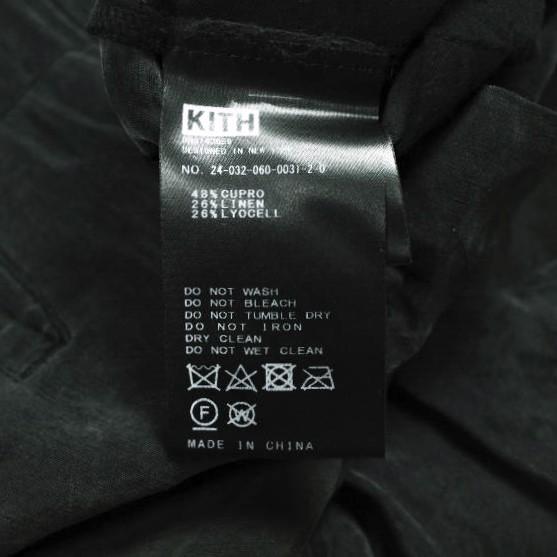 KITH NYC キスニューヨークシティ 24SS Cupro Linen 2Tuck Short キュプラリネン2タックショーツ 24032060003120 46 Black ショートパンツ |  | 07