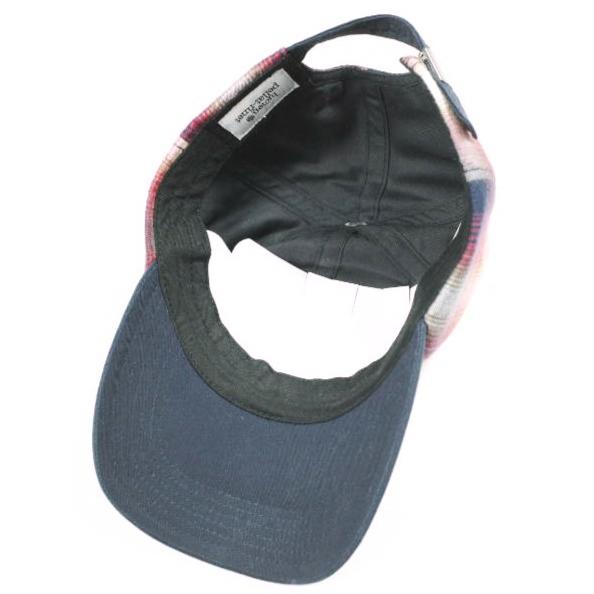 新品 Lucien Pellat-Finet ルシアンペラフィネ スカル刺繍 オンブレチェック6パネルキャップ RED ベースボール バックストラップ 帽子 |  | 06