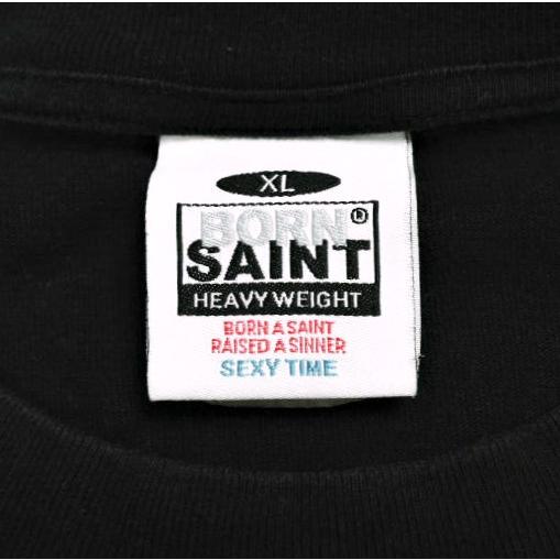 SAINT MICHAEL セントマイケル 24SS 日本製 BR_SS TEE / BORN SAINT プリントTシャツ SM-YS8-0000-C06 XL BLACK BORN X RAISED 半袖 SAINT Mxxxxxx トップス【中古】【SAINT MICHAEL】 SAINT MICHAEL セントマイケル 24SS BR_SS TEE / BORN プリントTシャツ