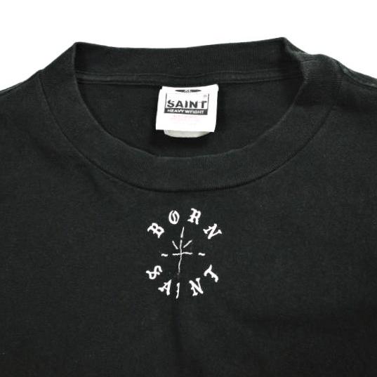 SAINT MICHAEL セントマイケル 24SS 日本製 BR_SS TEE / BORN SAINT プリントTシャツ SM-YS8-0000-C06 XL BLACK BORN X RAISED 半袖 SAINT Mxxxxxx トップス【中古】【SAINT MICHAEL】 SAINT MICHAEL セントマイケル 24SS BR_SS TEE / BORN プリントTシャツ