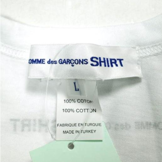 新品 COMME des GARCONS SHIRT コムデギャルソンシャツ SMALL LOGO BACK PRINT L/S TEE ロゴプリントロングスリーブTシャツ FH-T012 L 白 |  | 04