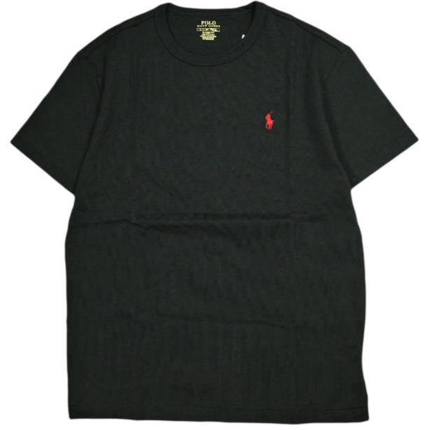 新品 POLO RALPH LAUREN ポロ・ラルフローレン クラシックフィット ジャージーTシャツ MNPOTSH1N820394 S ブラック 半袖 ポニー刺〓 g25525 | 
