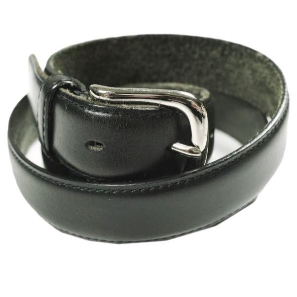 JOHN LAWRENCE SULLIVAN ジョンローレンスサリバン LEATHER PIN BUCKLE BELT レザーナローベルト ブラック g25530 | 