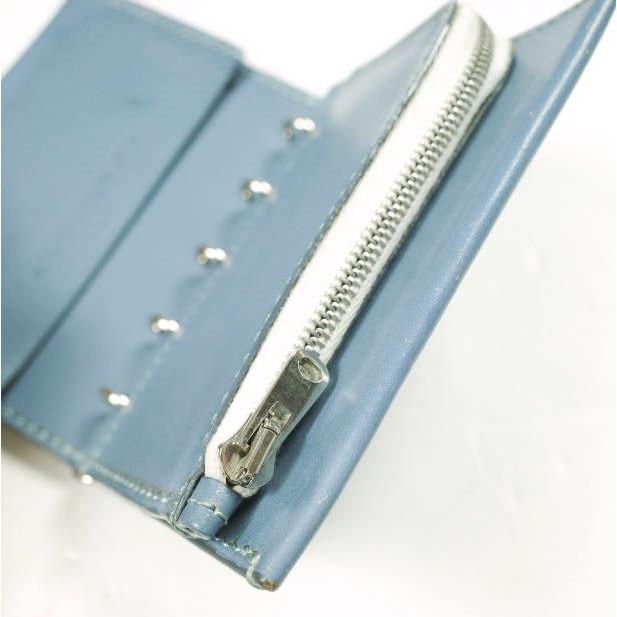 ED ROBERT JUDSON エドロバートジャドソン BUND BINDER MINI WALLET バインダーミニウォレット BLUE レザー 二つ折り財布 g25532 |  | 04
