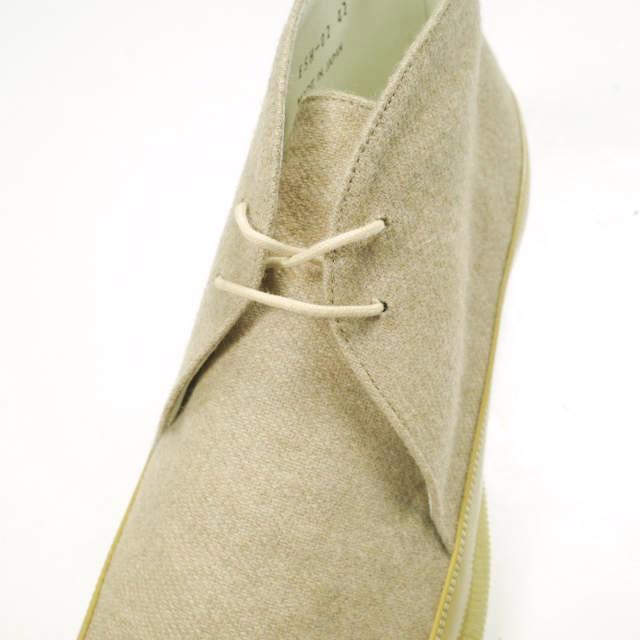 NIT ニト 日本製 ウール＆パテントレザーコンビネーション チャッカブーツ NIT12AW-ESH02 42(27cm) BEIGE シューズ g25541 |  | 05