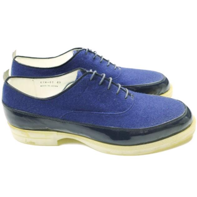 NIT ニト 日本製 ウール＆パテントレザーコンビネーション プレーントゥシューズ NIT12AW-ESH01 42(27cm) BLUE シューズ g25542 |  | 02