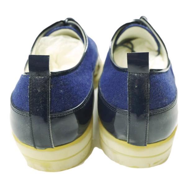 NIT ニト 日本製 ウール＆パテントレザーコンビネーション プレーントゥシューズ NIT12AW-ESH01 42(27cm) BLUE シューズ g25542 |  | 03