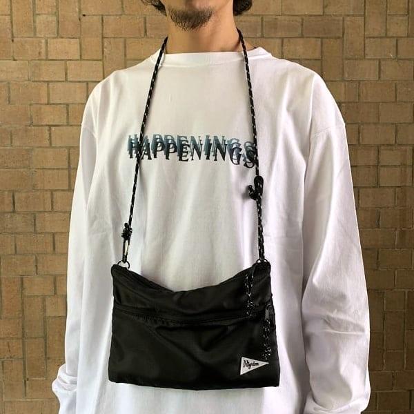 Pilgrim Surf+Supply ピルグリム サーフ+サプライ Sacoche ナイロンリップストップ サコッシュ BLACK BEAMS百名品 ショルダーバッグ |  | 02