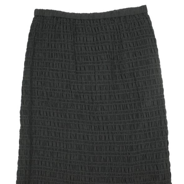 BEAUTY＆YOUTH UNITED ARROWS ビューティーアンドユース セルロースナイロン シャーリング ロングスカート 1624-105-3685 BLACK g25563 |  | 03