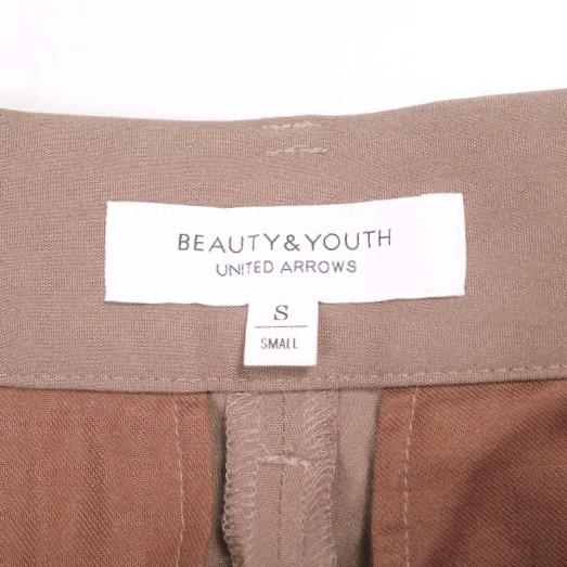 BEAUTY＆YOUTH UNITED ARROWS ビューティーアンドユース レーヨンナイロンタックテーパード９分丈パンツ 1614-144-4940 S ピンク g25565 |  | 03