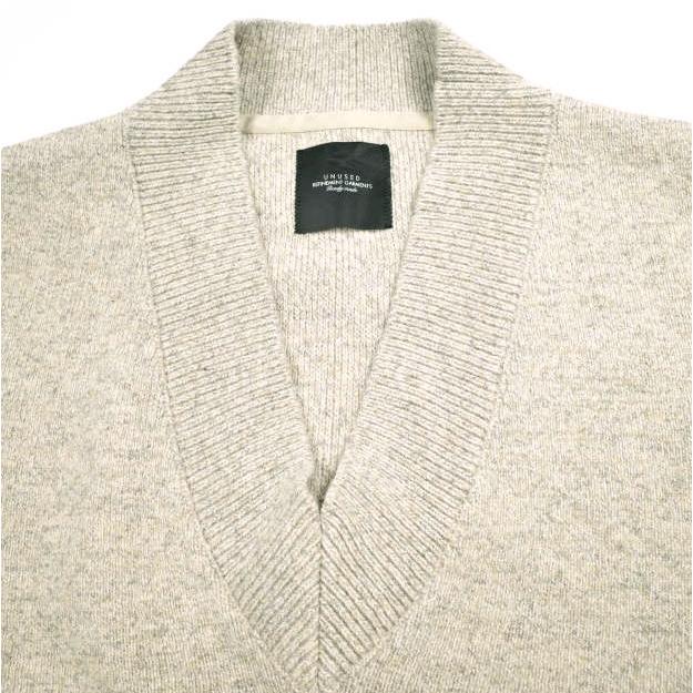 UNUSED アンユーズド 18AW V-NECK KNIT VEST オーバーサイズ Vネックニットベスト US1499 2 OATMEAL セーター トップス g25571 |  | 03