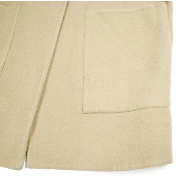 UNUSED アンユーズド 日本製 Collarless Coat BIGシルエット ウールノーカラーストラップコート US1213 2 CAMEL 定価107,800円 アウター |  | 05