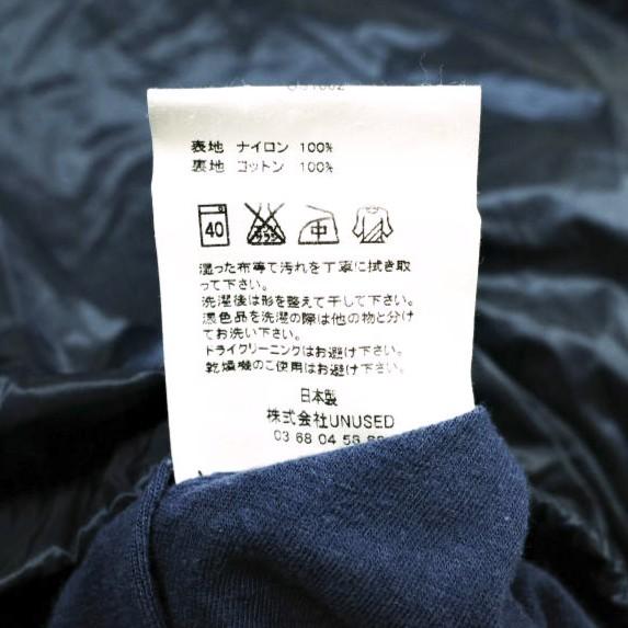UNUSED アンユーズド 日本製 Pullover Jacket ナイロンアノラックパーカー US1002 1 NAVY シェル プルオーバー ジャケット アウター g25573 |  | 07