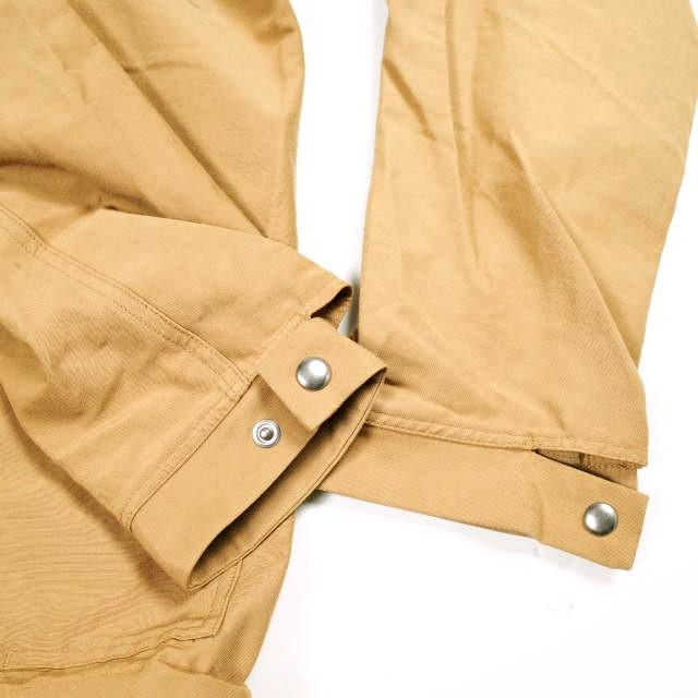 YAECA ERGONOMIC ヤエカ エルゴノミック 日本製 60/40 CLOTH HOOD SHIRT 60/40クロス フードシャツ 12455 S キャメル 長袖 スナップボタン |  | 05