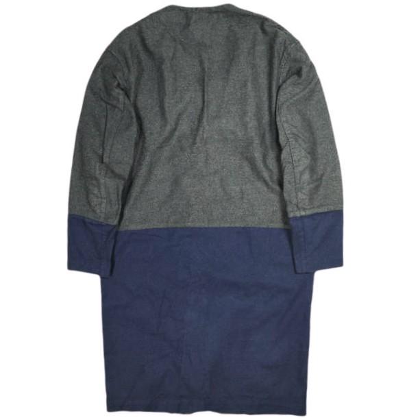 FACETASM ファセッタズム 日本製 バイカラーノーカラーコート 0A-C0-U01 S CHARCOAL/NAVY ガウン カーディガン アウター g25587 |  | 01