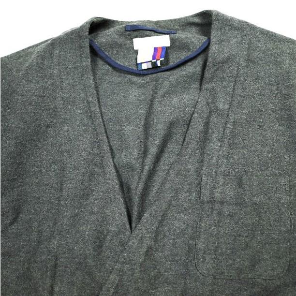 FACETASM ファセッタズム 日本製 バイカラーノーカラーコート 0A-C0-U01 S CHARCOAL/NAVY ガウン カーディガン アウター g25587 |  | 04