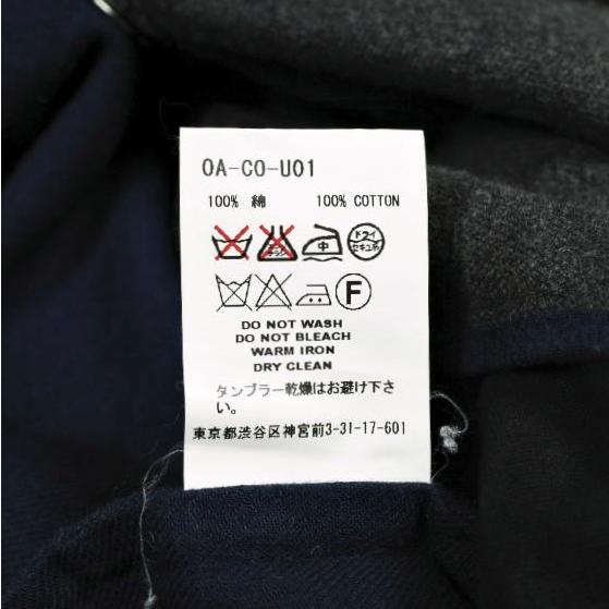 FACETASM ファセッタズム 日本製 バイカラーノーカラーコート 0A-C0-U01 S CHARCOAL/NAVY ガウン カーディガン アウター g25587 |  | 08