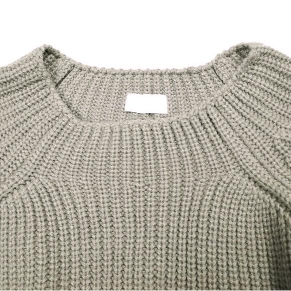 URU ウル 日本製 畦編みクルーネックニット 14FUK04 Free MOCHA セーター プルオーバー トップス g25593 |  | 03