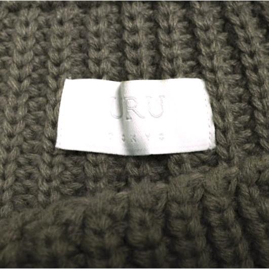 URU ウル 日本製 畦編みクルーネックニット 14FUK04 Free MOCHA セーター プルオーバー トップス g25593 |  | 06