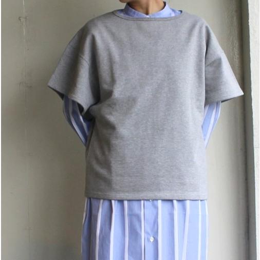 HAVERSACK ハバーザック 日本製 裏毛ルーズスウェットクルー 611903 1 Top Gray トレーナー 半袖 プルオーバー トップス g25627 |  | 02