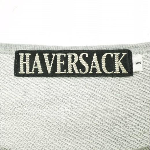 HAVERSACK ハバーザック 日本製 裏毛ルーズスウェットクルー 611903 1 Top Gray トレーナー 半袖 プルオーバー トップス g25627 |  | 03