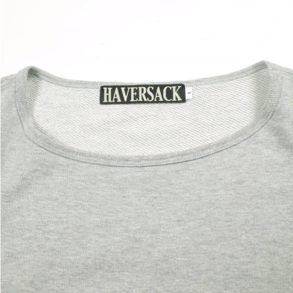 HAVERSACK ハバーザック 日本製 裏毛ルーズスウェットクルー 611903 1 Top Gray トレーナー 半袖 プルオーバー トップス g25627 |  | 04