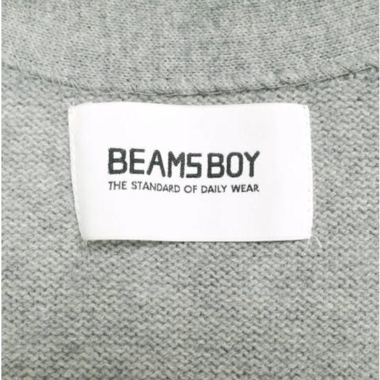 BEAMS BOY ビームスボーイ ボタンレス ロングカーディガン 13-15-0302-654 ONE SIZE グレー ウール ニット トップス g25651 |  | 02
