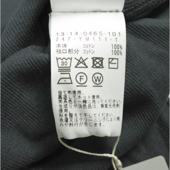 新品 BEAMS BOY ビームスボーイ 24AW 日本製 リブタートルロングスリーブカットソー 13-14-0465-101 ONE SIZE CHARCOAL GRAY 長袖 g25652 |  | 08